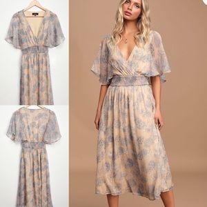 Lulu’s Floral Midi Dress